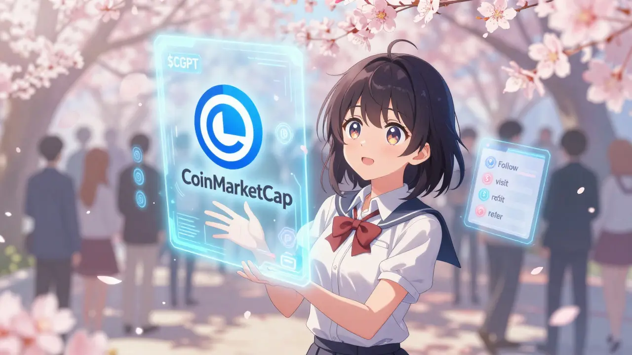 CGPT x CoinMarketCap Airdrop: How to Qualify for the $50,000 ChainGPT Token Giveaway