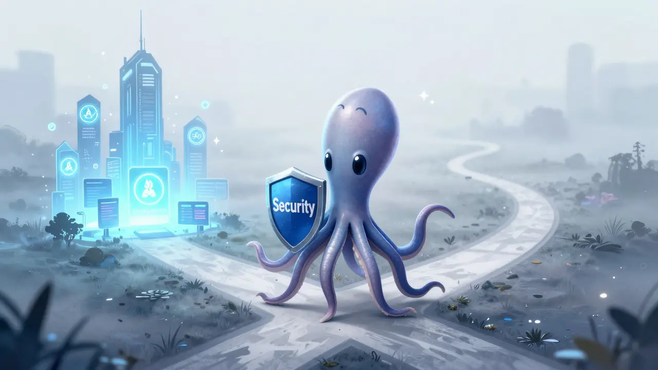 Anime squid at a crossroads between promised utility and uncertain future