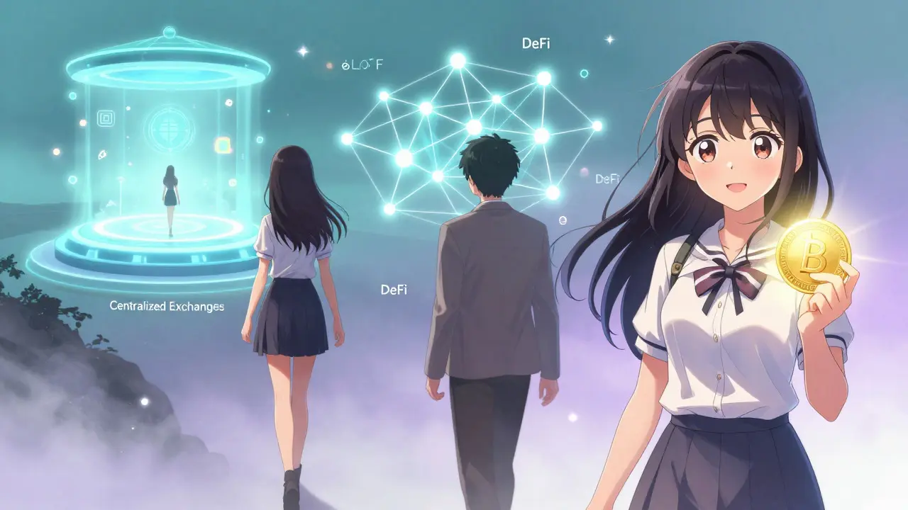 Anime characters moving to offshore, DeFi, and stablecoin platforms
