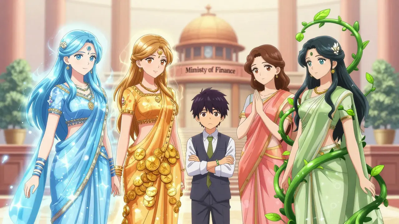 Three anime regulators confusing a trader in shoujo style art
