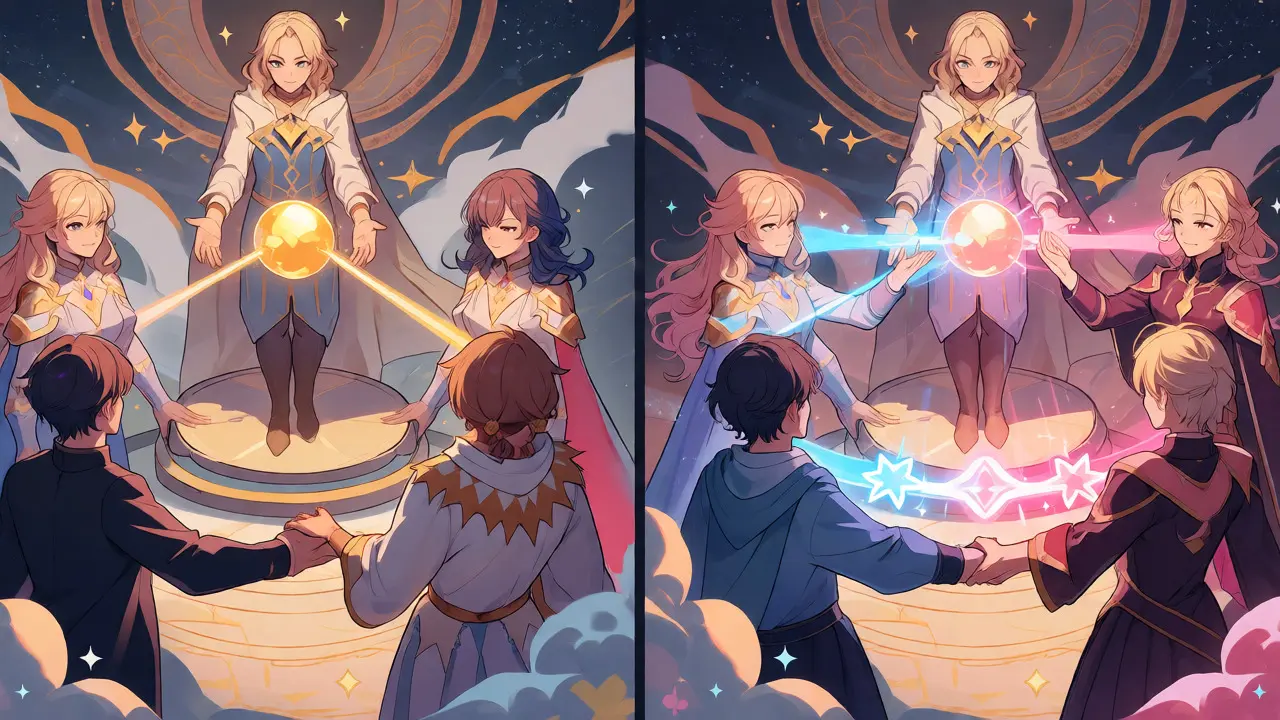Anime style depiction of PBFT's three-phase consensus process