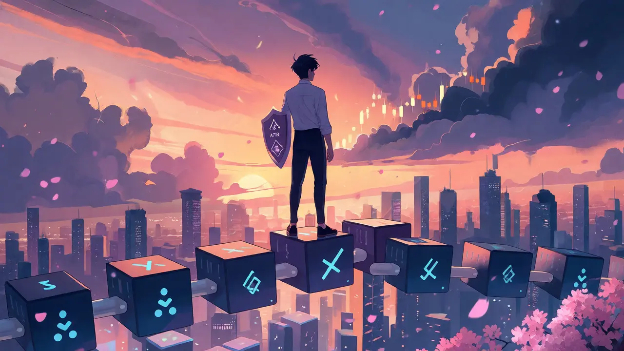 Anime trader using risk management tools against market storms